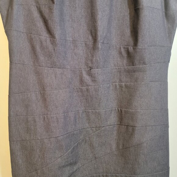 ALYX Classic Little Blue Dress Short Sleeve Career Zipper Up Back Size 16 EUC - Picture 4 of 10